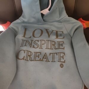 RBX Kids Teal Hoodie with Motivational Print